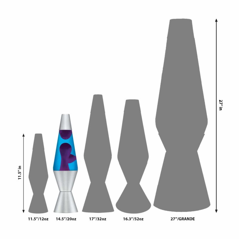 14.5″ LAVA Lamp – Purple/Blue/Silver - US 2940