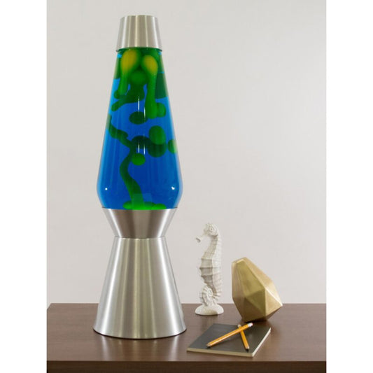27″ LAVA Lamp Grande – Yellow/Blue/Silver - US 3074
