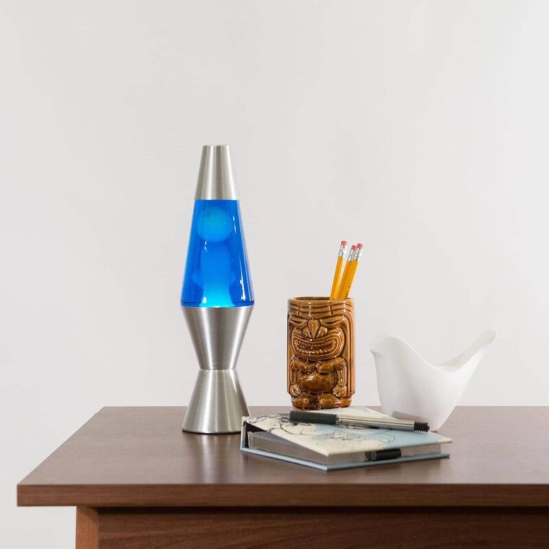11.5″ LAVA Lamp – White/Blue/Silver - US 9648