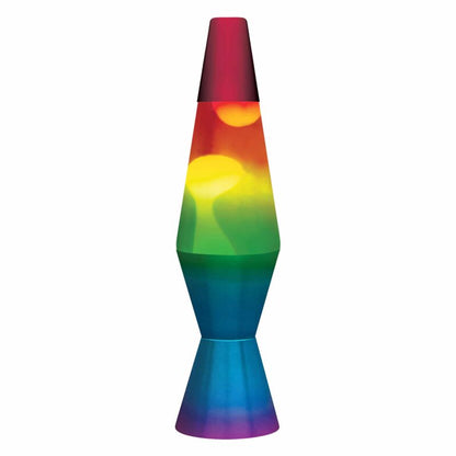 11.5″ LAVA Lamp Rainbow – White/Tricolor - US 2374