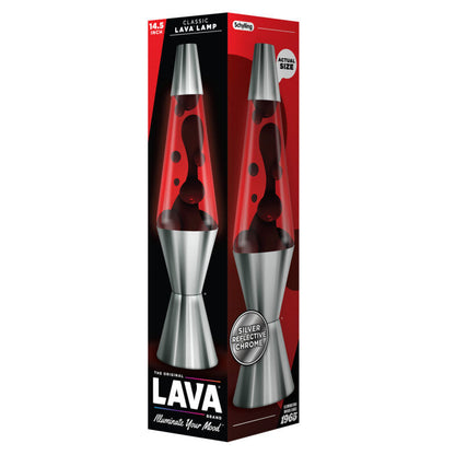 14.5″ Lava Lamp Chrome Plated Crimson - US 6162