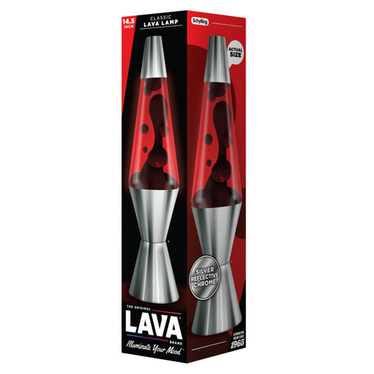 14.5″ Lava Lamp Chrome Plated Crimson - US 6162