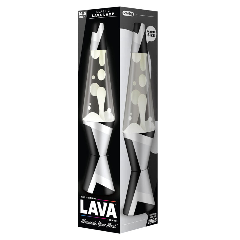 14.5″ Lava Lamp Polygonal White Tone - US 6916
