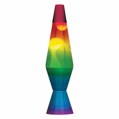 14.5” LAVA Lamp Rainbow – White/Clear/Tricolor - US 9044