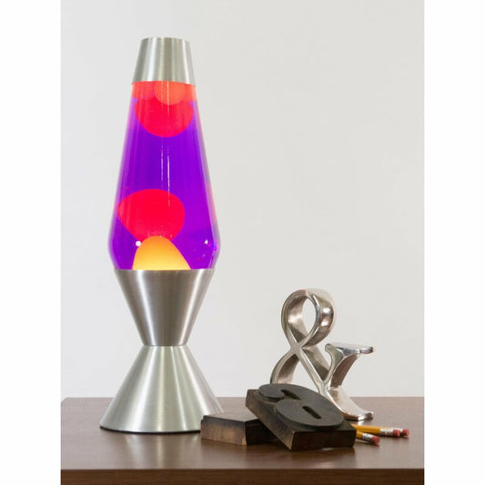 16.3″ LAVA Lamp – Yellow/Purple/Silver - US 5995