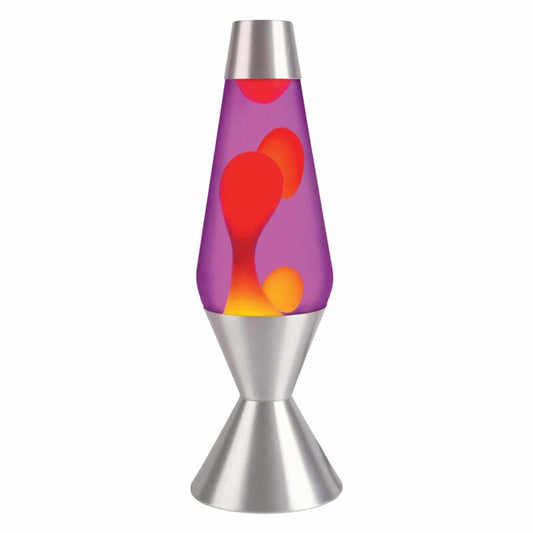 16.3″ LAVA Lamp – Yellow/Purple/Silver - US 5995